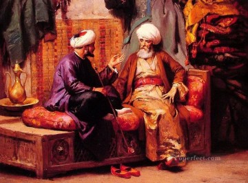 Los árabes parlantes del Medio Oriente. Pinturas al óleo